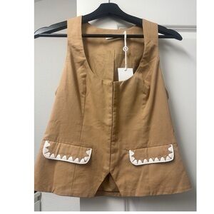 MØN RENN LISLE VEST TOP NWT